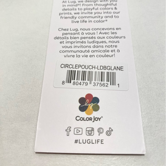 Lug Circle Pouch Ladybug Lane NWT. EMBROIDERED HEART - Picture 5 of 9